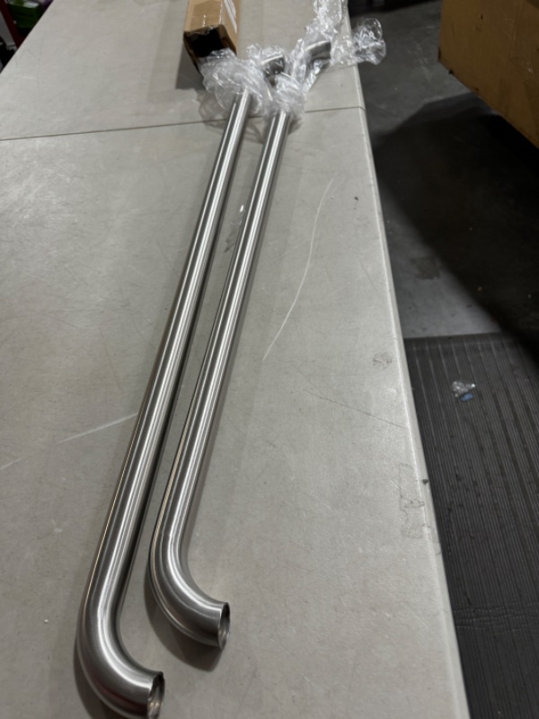 Photo 2 of 2 Pack 40 Inch Shower Grab Bars Satin Brushed Nickel