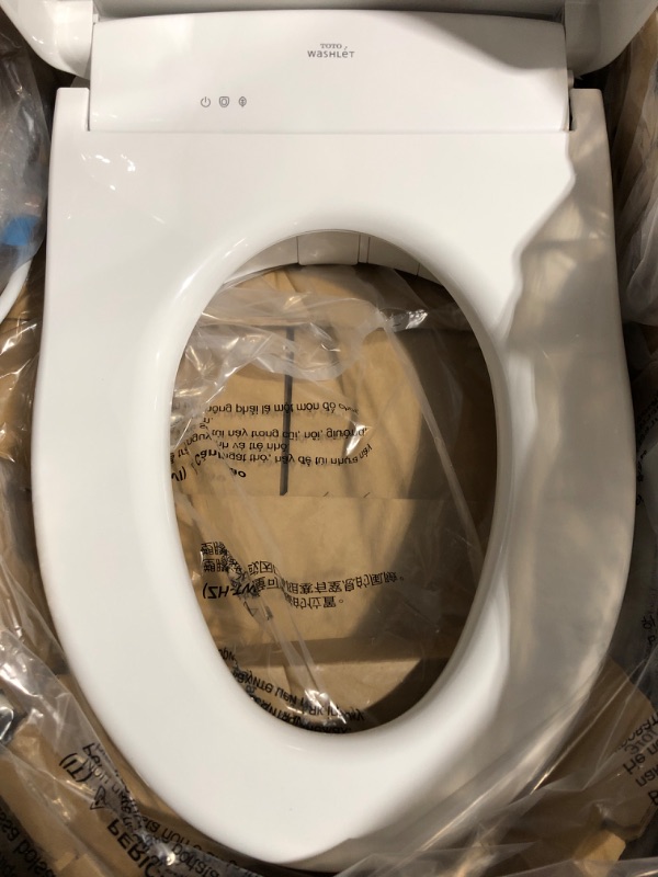 Photo 3 of * used * see all images * 
TOTO SW3074#01 WASHLET C2 Electronic Bidet Toilet Seat with PREMIST and EWATER+ Wand Cleaning,