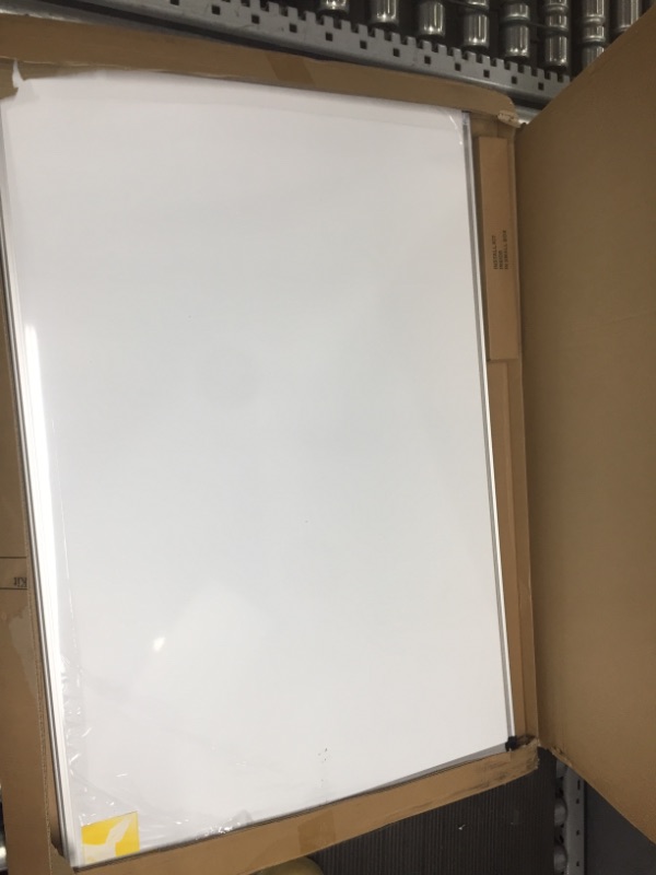 Photo 2 of XBoard Magnetic Dry Erase Board/Whiteboard, 36 X 24 Inches, Double Sided White Board,1 Dry Eraser & 3 Dry Erase Markers & 4 Push Pin Magnets 36" x 24"