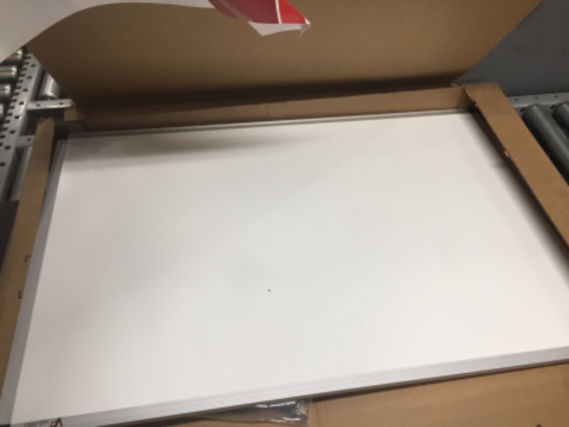Photo 1 of VIZ-PRO Dry Erase Board/Whiteboard, 36 X 24 Inches, Wall Mounted Board for School Office and Home