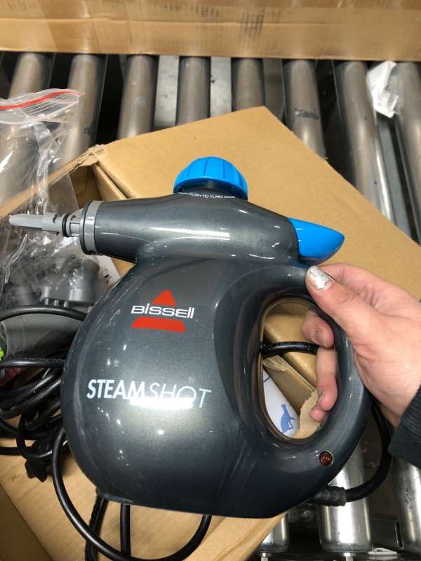 Photo 2 of Bissell SteamShot Hard Surface Steam Cleaner with Natural Sanitization, Multi-Surface Tools Included to Remove Dirt, Grime, Grease, and More, 39N7V Silver