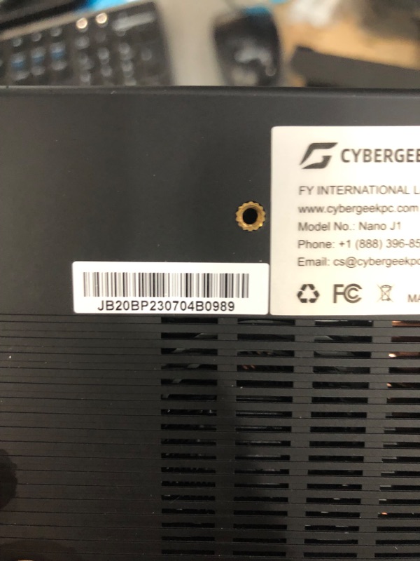 Photo 2 of CyberGeek Nano J1 Mini PC Win 11 Pro, Intel N5095A Quad-Core(Beat N5105) Up to 2.9Ghz, 16GB RAM 3200MHz, 1TB PCIe SSD Mini Computer, Micro PC with 4K Dual Display, WiFi, BT, RJ45, VESA, Office/Home 16GB RAM | 1TB SSD Windows Pro