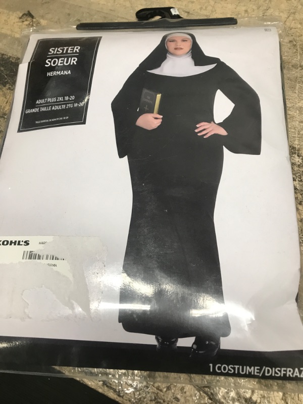 Photo 2 of amscan Adult Holy Sister Nun Costume Plus (18-20)