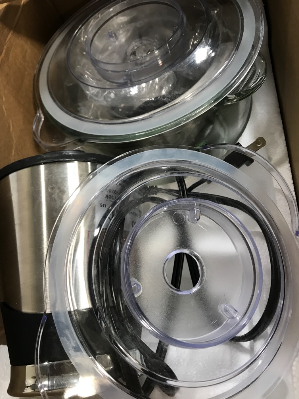 Photo 3 of * used * see images * 
Syvio Food Processors with 2 Bowls, Meat Grinder 4 Bi-Level Blades, Mini Electric Food Chopper 400W