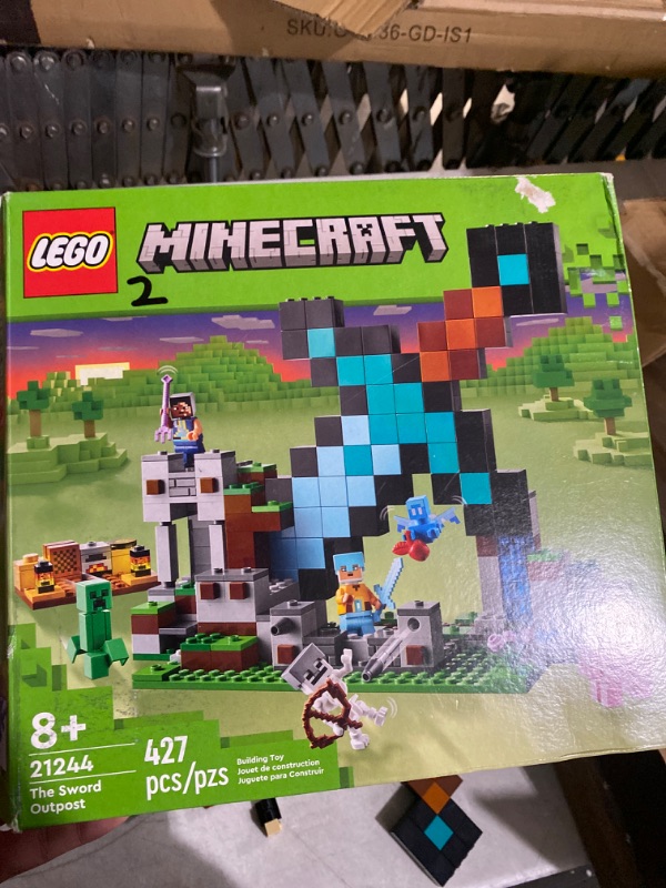 Photo 5 of LEGO Minecraft The Sword Outpost 21244, Building Toy with Creeper, Soldier, Pig and Skeleton Figures, Gift for Kids, Boys and Girls Ages 8 Plus Years Old