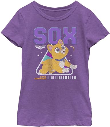 Photo 1 of Disney Pixar Lightyear Sox Girls Short Sleeve Tee Shirt
