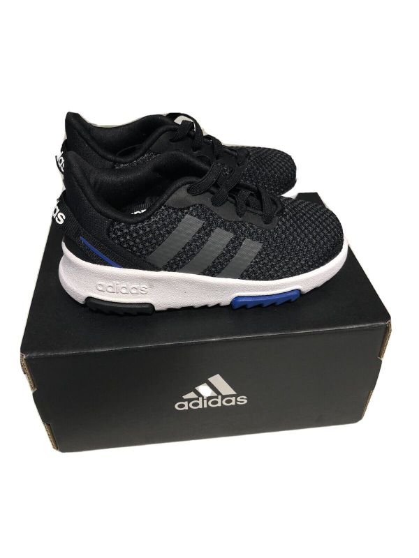 Photo 1 of adidas Unisex-Child Run Falcon 3.0 Shoes 8 Toddler Black/White/Black