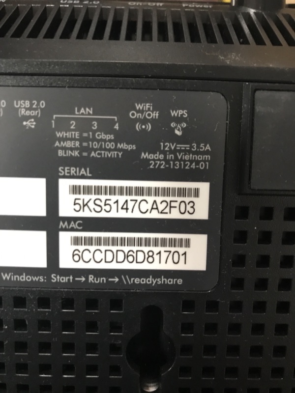 Photo 2 of NETGEAR Nighthawk Smart Wi-Fi Router (R7000-100NAS) - AC1900 Wireless Speed (Up to 1900 Mbps) | Up to 1800 Sq Ft Coverage & 30 Devices | 4 x 1G Ethernet and 2 USB Ports | Armor Security AC1900 WiFi