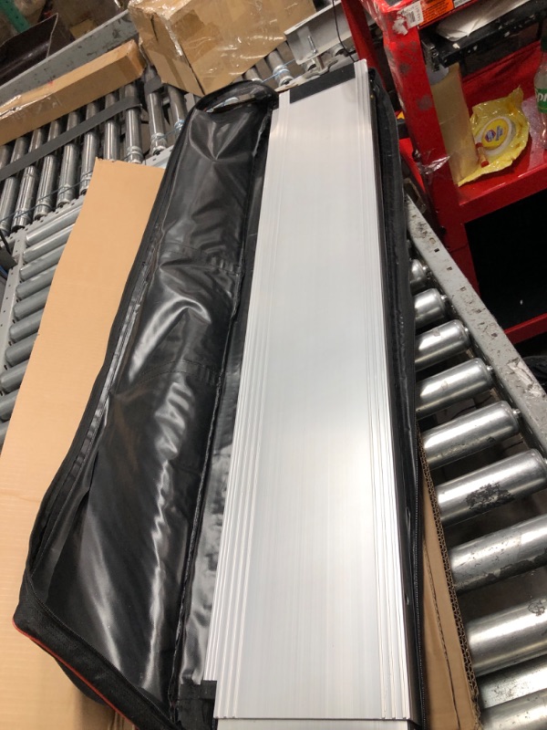 Photo 1 of 7FT Wheelchair Ramps for Steps, Adjustable Aluminum Ramp  high, Telescoping Portable with Storage Bag, Non-Skid Surface Wheelchair Ramp for Home, Stairs, Steps, 600lbs Capacity(2 Pack)