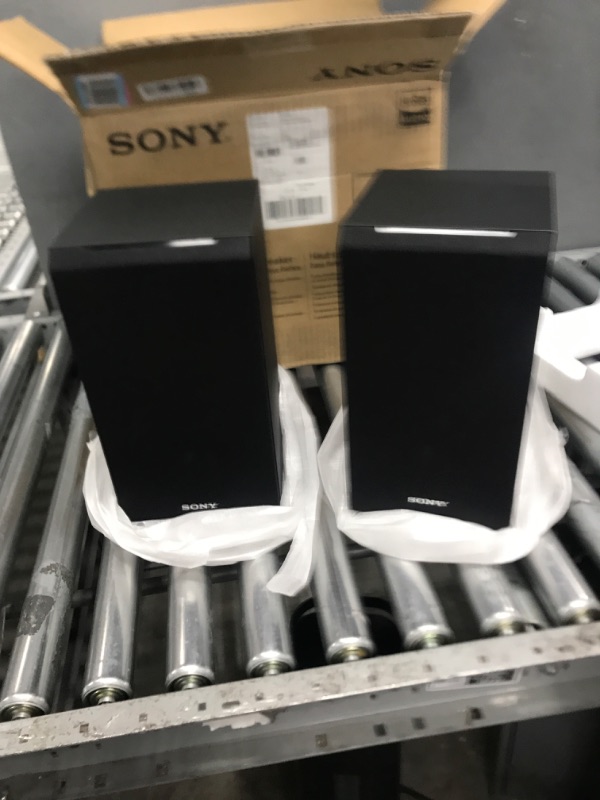 Photo 2 of Sony SSCS5 3-Way 3-Driver Bookshelf Speaker System (Pair) - Black