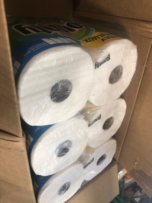Photo 2 of Bounty Quick Size Paper Towels, White, 4 Packs Of 2 Family Rolls = 8 Family Rolls
