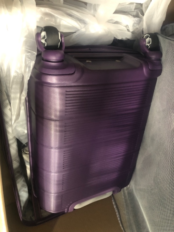 Photo 3 of American Tourister Stratum 2.0 Hardside Expandable Luggage with Spinners | Plum | 2PC SET (Carry-on/Large) 2PC SET (20/28) Plum