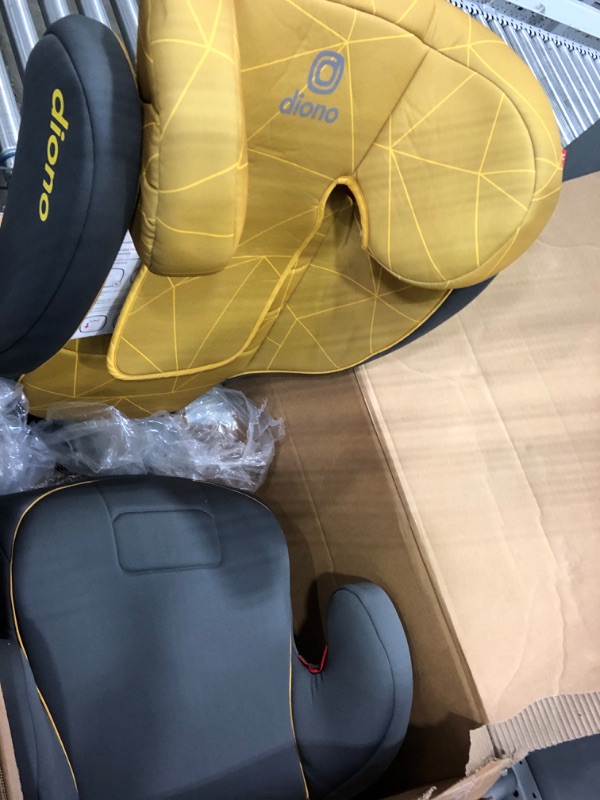 Photo 3 of Diono Monterey 2XT Latch 2 in 1 High Back Booster Car Seat with Expandable Height & Width, Side Impact Protection, 8 Years 1 Booster, Yellow Sulphur 2XT Yellow Sulphur