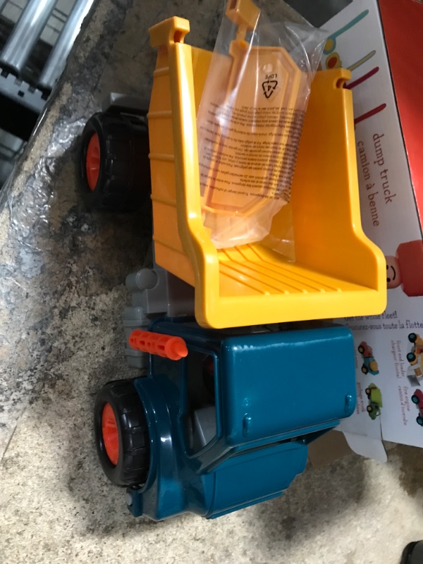 Photo 2 of Battat – Yellow Dump Truck – Classic Toddler Trucks – Kids Construction Toys – Soft Rubber Wheels – 18 Months + – Dump Truck