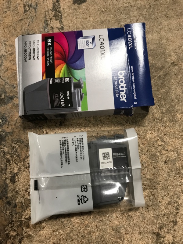 Photo 2 of Brother Genuine LC401BK Standard Yield Black Ink Cartridge