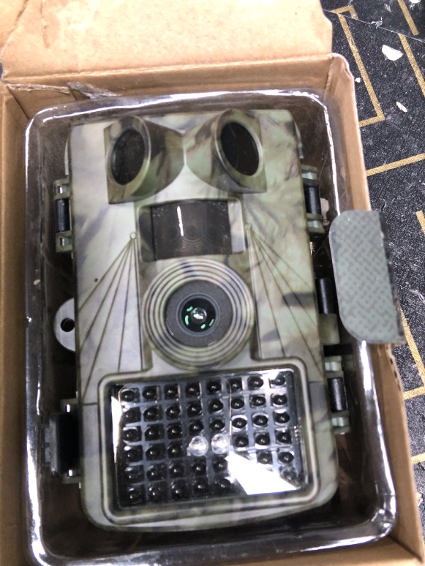 Photo 2 of Trail Camera - 4K 48MP Game Camera with Night Vision, 0.05s Trigger Motion Activated Hunting Camera, IP66 Waterproof, 130°Wide-Angle with 46pcs No Glow Infrared Leds for Outdoor Wildlife Monitoring. camouflage