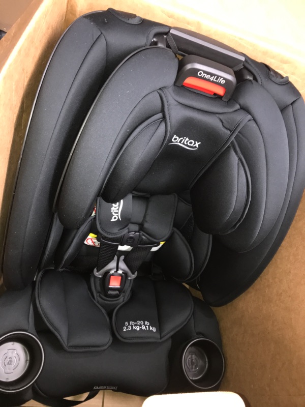 Photo 2 of Britax One4Life Convertible Car Seat, 10 Years of Use from 5 to 120 Pounds, Converts from Rear-Facing Infant Car Seat to Forward-Facing Booster Seat, Machine-Washable Fabric, Onyx