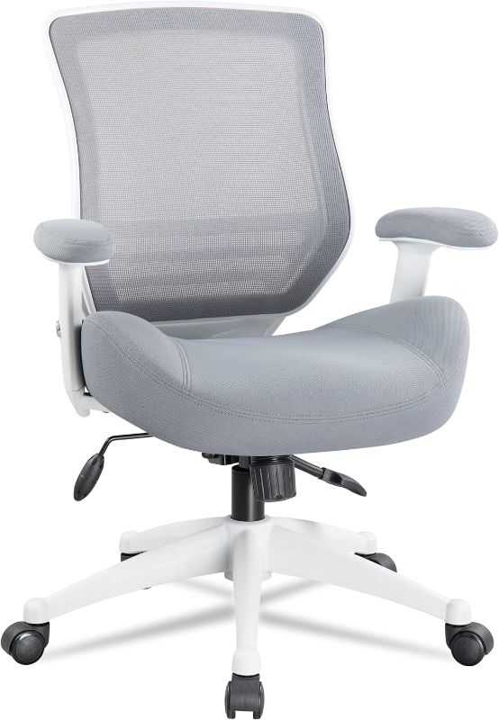 Photo 1 of PARTS ONLY* * STOCK PHOTO SIMILAR TO ITEM** *BOLISS 400lbs Mesh Computer Ergonomic Chair,Office Chair, Desk Chair,Height Adjustable Armrest,Lumbar Support,Swivel Computer Task Chair-Grey
