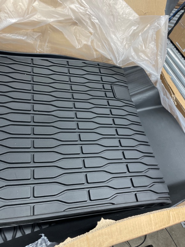 Photo 2 of KIWI MASTER Floor Mats & Cargo Liner Compatible for 2021-2023 Jeep Grand Cherokee L 3-Row All Weather Custom Fit Liners 82216152AC 82216149AC Floor Cargo Mats for Grand Cherokee L