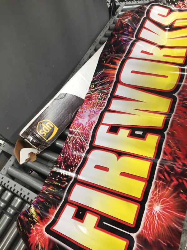 Photo 2 of 72" Fireworks I Banner Sign Stand Firework Store Signs