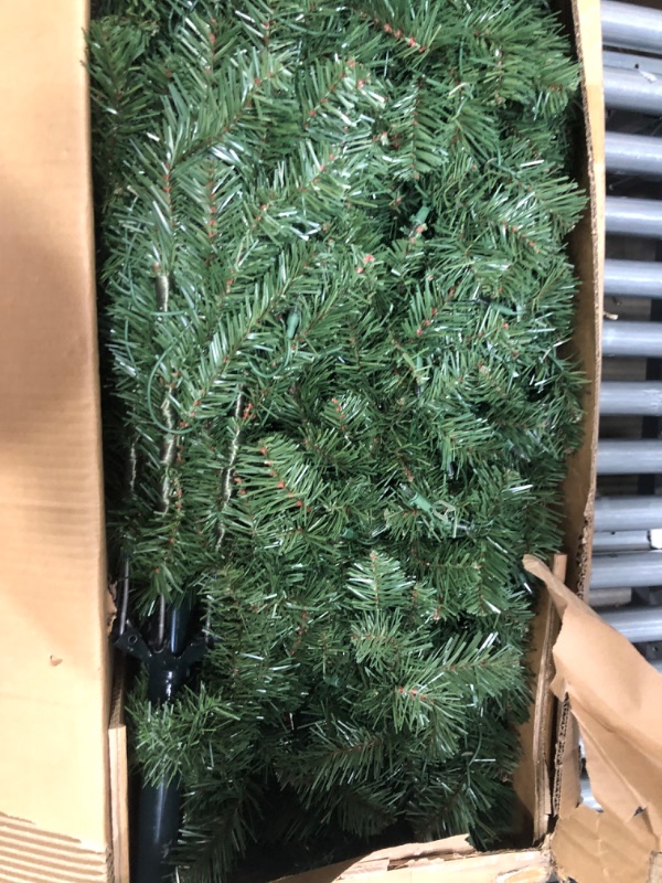 Photo 2 of 9’ Pre-lit Kingswood Fir Pencil Artificial Christmas Tree –Clear Lights