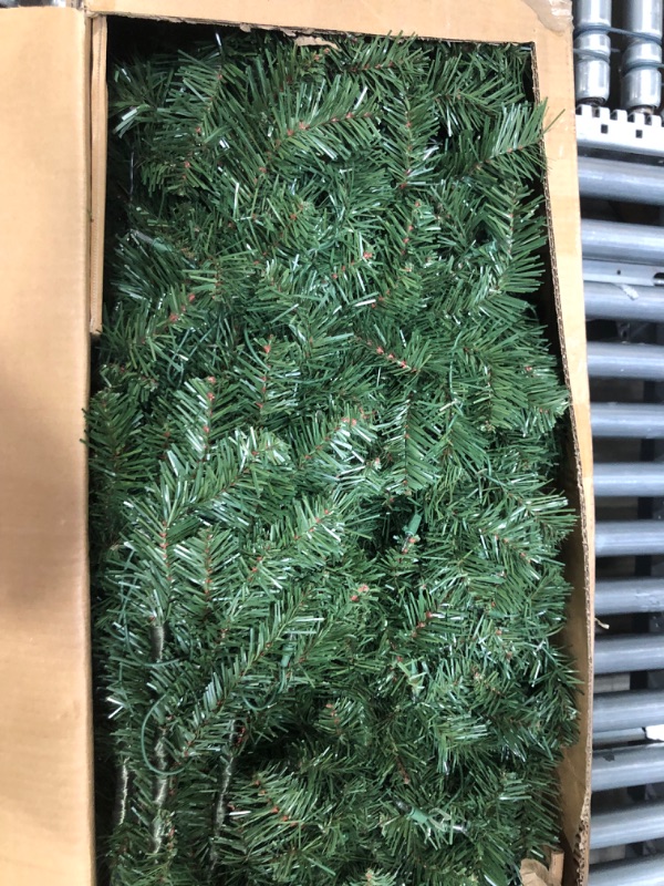 Photo 3 of 9’ Pre-lit Kingswood Fir Pencil Artificial Christmas Tree –Clear Lights