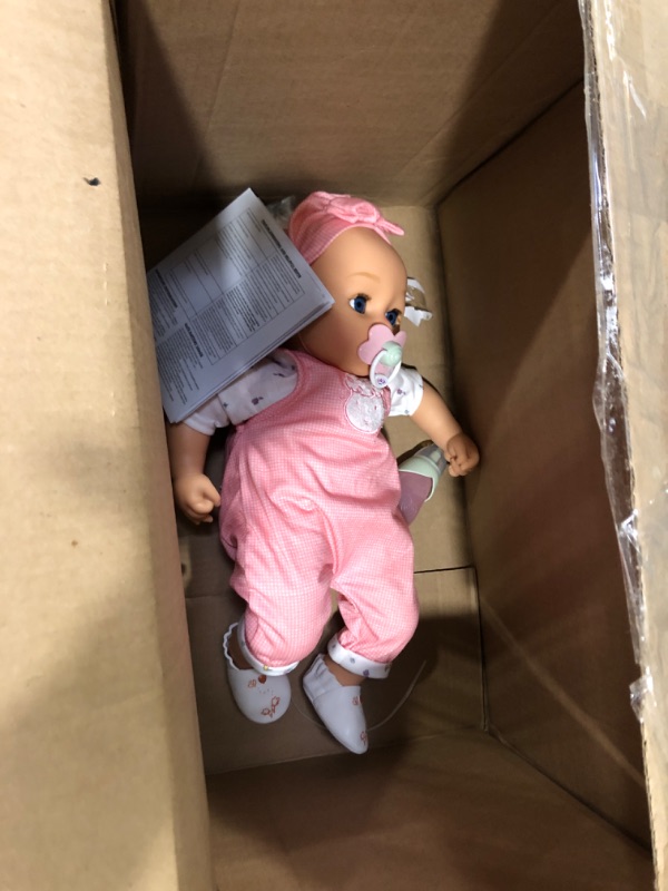 Photo 2 of Baby Born My Real Baby Doll Annabell - Blue Eyes: Realistic Soft-Bodied Baby Doll Ages 3 & Up, Sound Effects, Drinks & Wets, Mouth Moves, Cries Real Tears, Eyes Open & Close, Pacifier