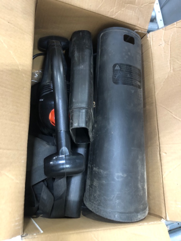 Photo 1 of BLACK+DECKER 3-in-1 Electric Leaf Blower, Leaf Vacuum, Mulcher, 12-Amp with Safety Eyewear, Lightweight, Clear Lens (BV3100 & BD250-1C) w/ Safety Glasses