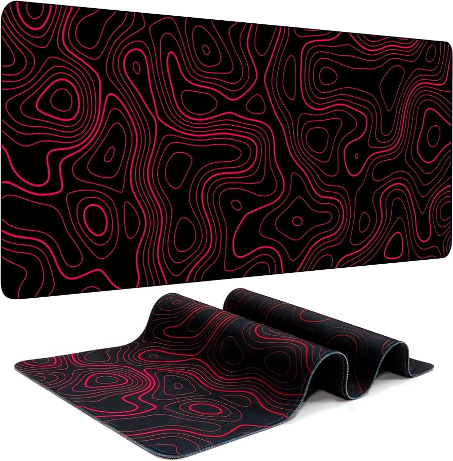 Photo 1 of ?7 Patterns 3 Sizes??1 Pack / 2 Pack?Gaming Mouse Pad Topographic Contour Extended Big Mouse Pad Large Desk Pad Long Computer Keyboard Mouse Mat Mousepad Office Desk Accessories Gifts - 39.5"L*16.8"W