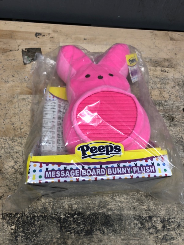 Photo 2 of Animal Adventure 11.5" Peeps Bunny Message Board Pink