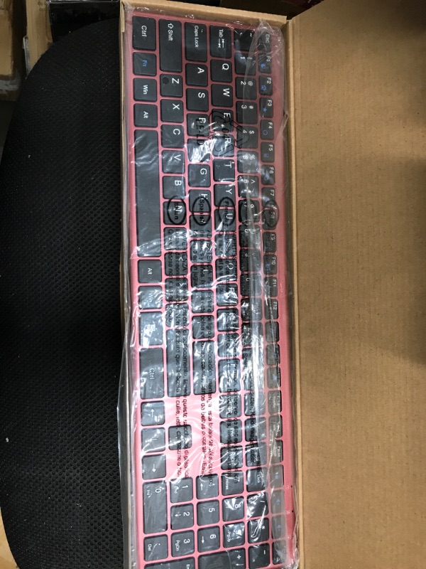 Photo 1 of ultra slim wireless multimedia keyboard kg9013 wine red