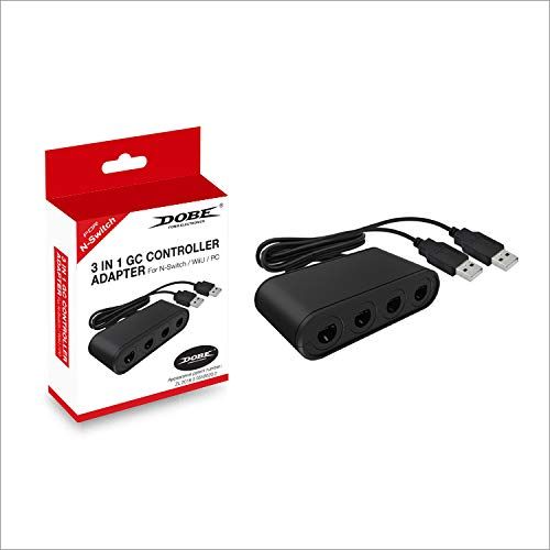 Photo 1 of Dobe Gamecube Adapter for Nintendo Switch Gamecube Controller Adapter and WII U and PC Adapter, Compatible with Nintendo Switch, Super Smash Bros Swit
