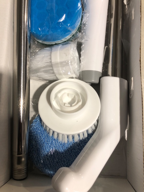 Photo 4 of * not functional * sold for parts * 
Electric Spin Scrubber, Upgraded Cordless Cleaning Brush with 8 Replaceable Cleaning Heads, Power Cleaning Tool Shower Scrubber f