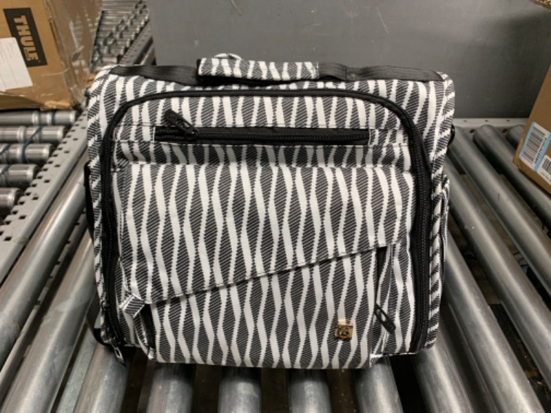 Photo 2 of ALLCAMP Diaper Bag Large, Support baby Stroller, Converted Into a Tote Bag Zebra Pattern