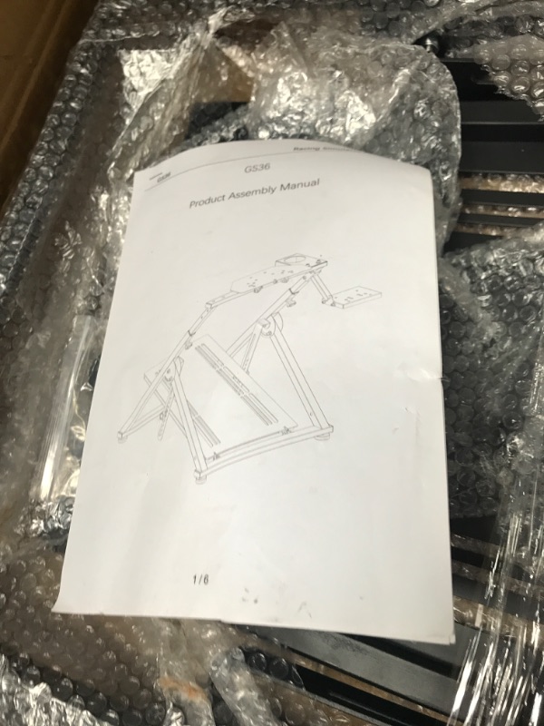 Photo 1 of Marada Racing Wheel Stand,Steering Wheel Stand With Water Cup Holder Foldable fit Logitech G25 G27 G29 G920 G923 Thrustmaster T300 T500 Xbox,Shifter&Handbrake&Wheel&Pedals NOT Included stand-26