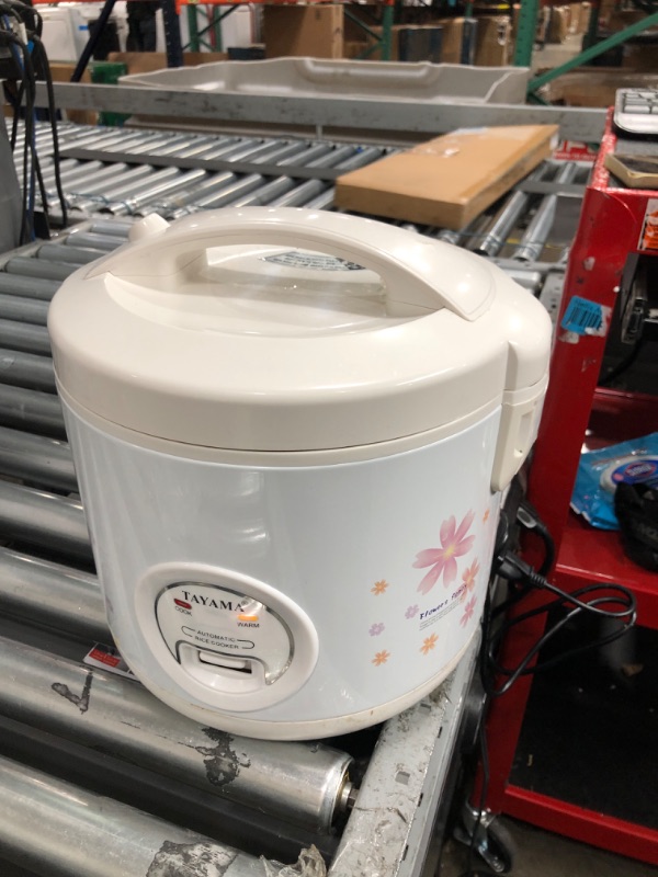 Photo 2 of 20-Cup White Rice Cooker with Steamer and Non-Stick Inner Pot