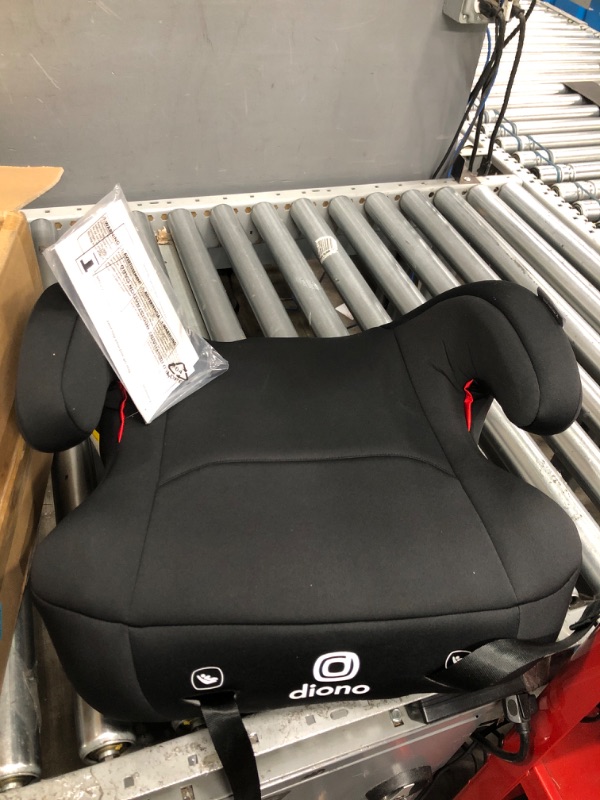 Photo 2 of Diono Solana 2 XL, Dual Latch Connectors, Lightweight Backless Belt-Positioning Booster Car Seat, 8 Years 1 Booster Seat, Black 2019 LATCH Connect Single Black