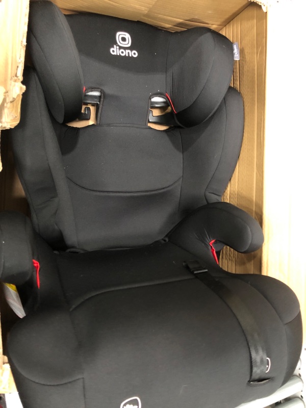 Photo 2 of Diono Cambria 2 XL, Dual Latch Connectors, 2-in-1 Belt Positioning Booster Seat, High-Back to Backless Booster with Space and Room to Grow, 8 Years 1 Booster Seat, Black 2020 Black