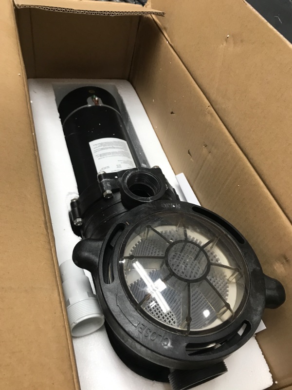 Photo 1 of Oswerpon Pool Pump 2.0 HP 230V Dual Speed, Inground/Above Ground Pool Pump, 5520GPH Powerful Selfpriming Pool Filter Pump with Strainer Basket, 4 Pipe Fittings & Pressure Gauge, 60HZ Silent Operation. Dual Speed 2.0HP