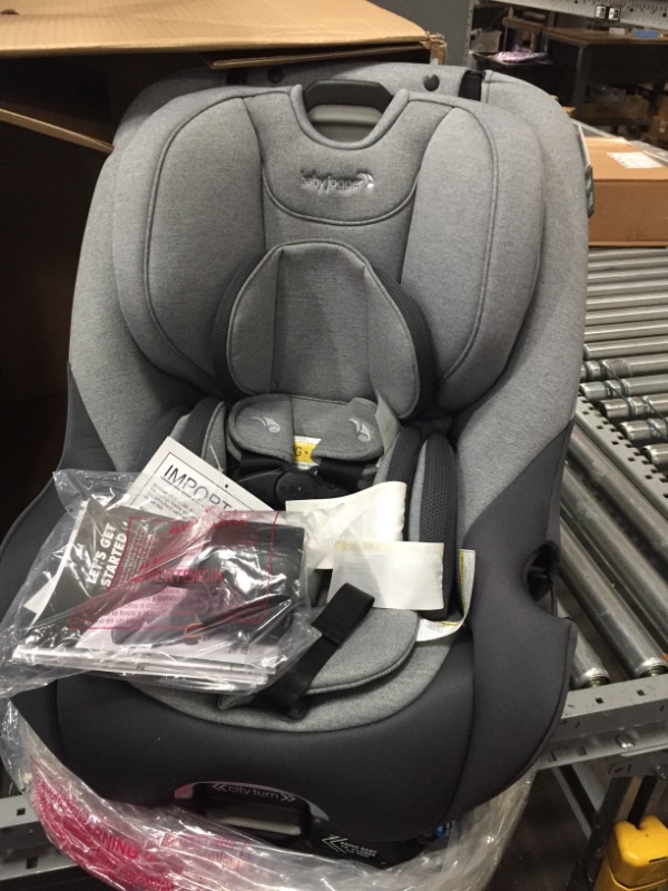 Photo 3 of Baby Jogger City Turn Rotating Convertible Car Seat | Unique Turning Car Seat Rotates for Easy in and Out, Phantom Grey