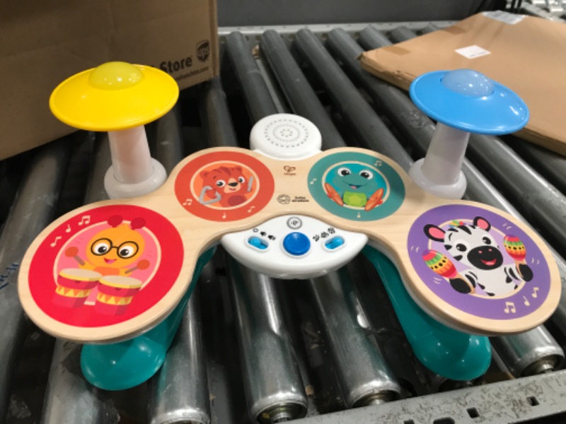 Photo 2 of Baby Einstein Together in Tune Drums? Safe Wireless Wooden Musical Toddler Toy, Magic Touch Collection, Age 12 Months+ Connected Drum