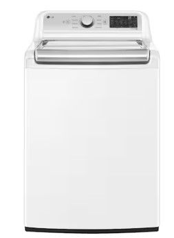 Photo 1 of LG TurboWash 3D 5.3-cu ft Agitator Smart Top-Load Washer (White) ENERGY STAR
