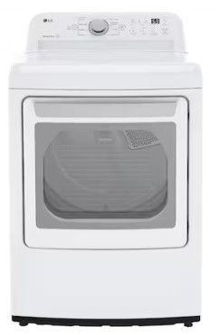 Photo 1 of LG 7.3-cu ft Side Swing DoorGas Dryer (White) ENERGY STAR
