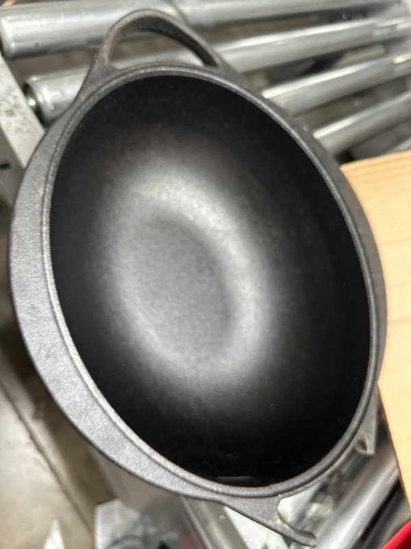 Photo 2 of Deli&Co. Baking Pre-Seasoned Cast Iron Bread Pan Multicooker | Bake sourdough bread, grill steaks and cook stews | Seasoned with canola oil with a smooth surface finish