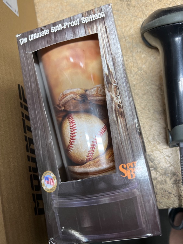 Photo 2 of Baseball #5 by Spit Bud - The Ultimate Spittoon for Chew - Portable Dip & Snuff Cup with Lid, Pop Tab, Spill-Proof Funnel, Can Cutter & Holder - Fit in Cup Holders - Holds 8oz - Made in USA