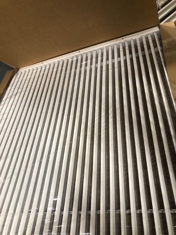 Photo 2 of 22.5"w X 22.5"h Return Air Vent Cover, Hon&Guan Aluminum Alloy Shed Vents for Interior Doors, Cold Air Return Vent Cover [Outer Dimensions: 24”x 24”h]. 24" x 24" Aluminum Alloy