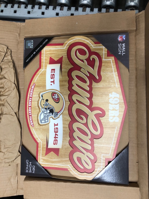 Photo 2 of YouTheFan NFL San Francisco 49ers Fan Cave Sign