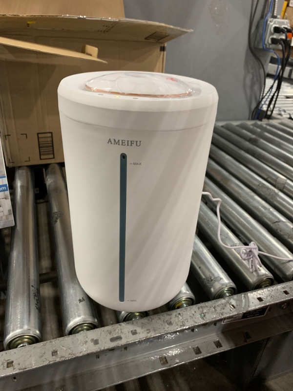 Photo 2 of 4.5L Humidifiers for Large Room Bedroom, AMEIFU Top Fill Humidifier, Quiet Cool Mist Humidifiers for Home,Pets, Baby, Plants, 40 Hours Run Time, Easy to Clean, Optional Blue Nightlight, Auto Shut OFF Off-white