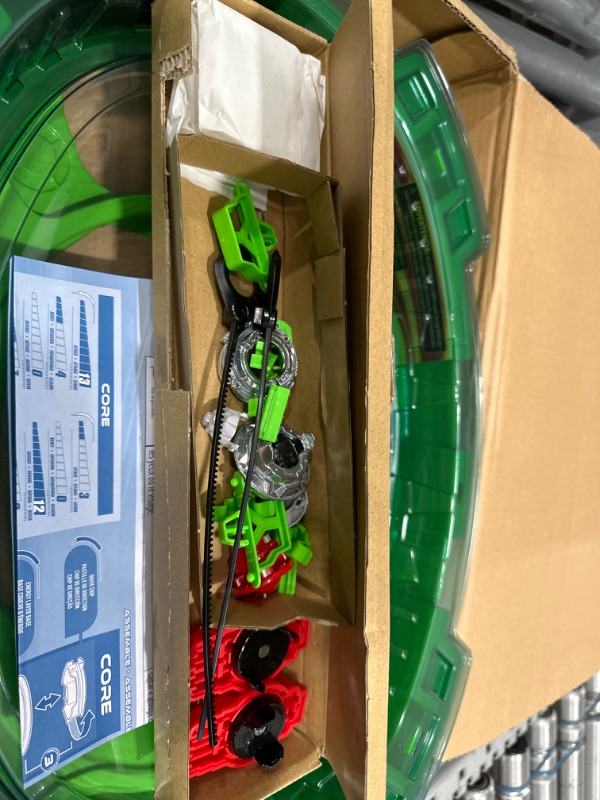 Photo 3 of BEYBLADE Burst QuadDrive Interstellar Drop Battle Set, Set Stadium, 2 Battling Tops and 2 Launchers, Toys for 8 Year Old Boys & Girls & Up