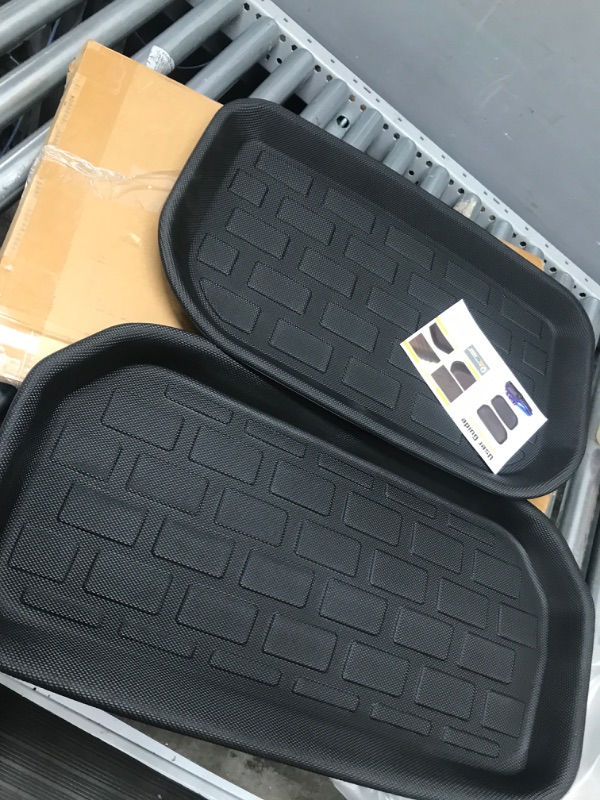 Photo 2 of LDCRS Tesla Model Y Front Trunk & Rear Sub Trunk Mats 2023 2022 2021 - All Weather Front Trunk Mats - Premium 3D Waterproof Rear Trunk Mats Without Logo - Heavy Duty Non Slip Frunk & Trunk Liners